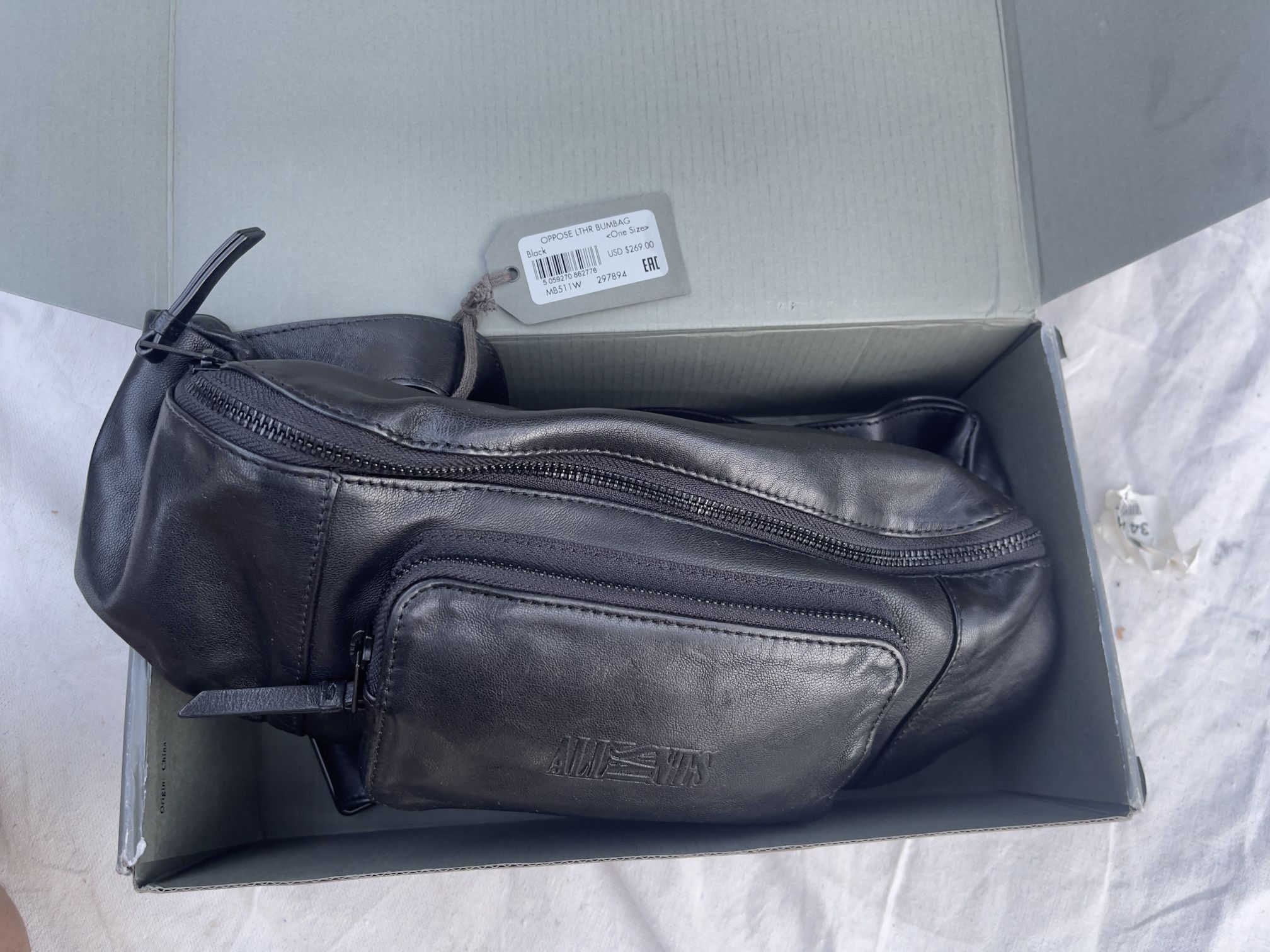 All Saints Oppose Leather Bumbag