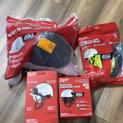 Milwaukee BOLT Black Type 1 Class E Full Brim Non-Vented Hard Hat / Accessories