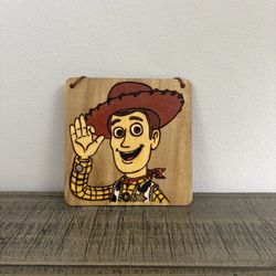 Toy Story Woody Wood Burning 6 x 6”