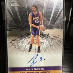 NBA Topps Chrome Pau Gasol Autograph TAU-PG