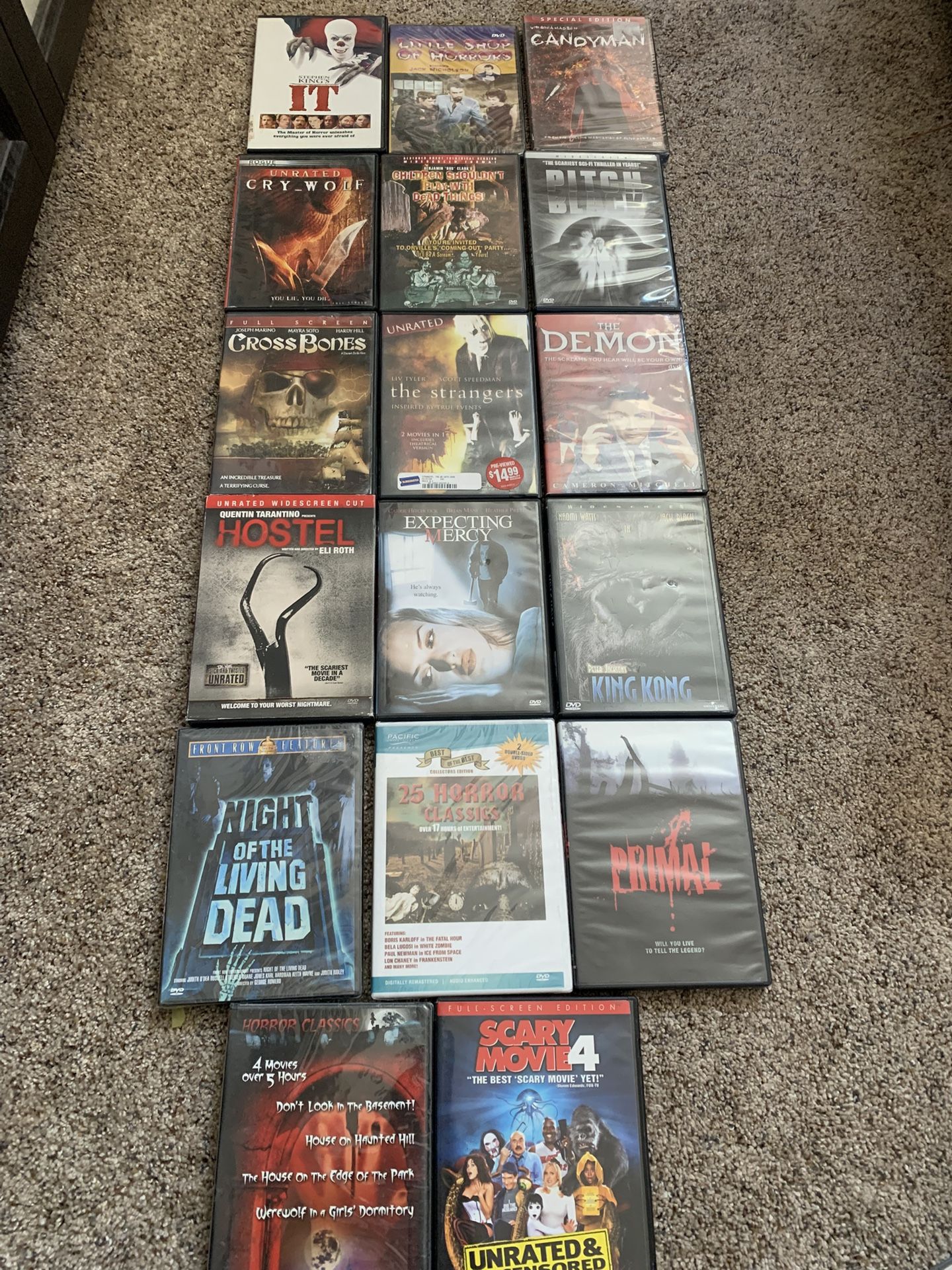 20. DVDs Horror Movies