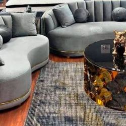 New 2pc Sofa And Loveseat Set In Box 