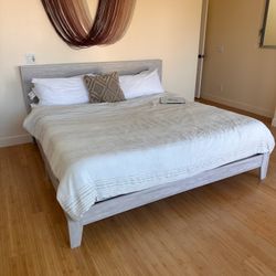 FREE King size Bed frame And Mattress 