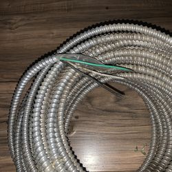 Cable eléctrico 14/2 x 120 Ft  solid (metal Clad)