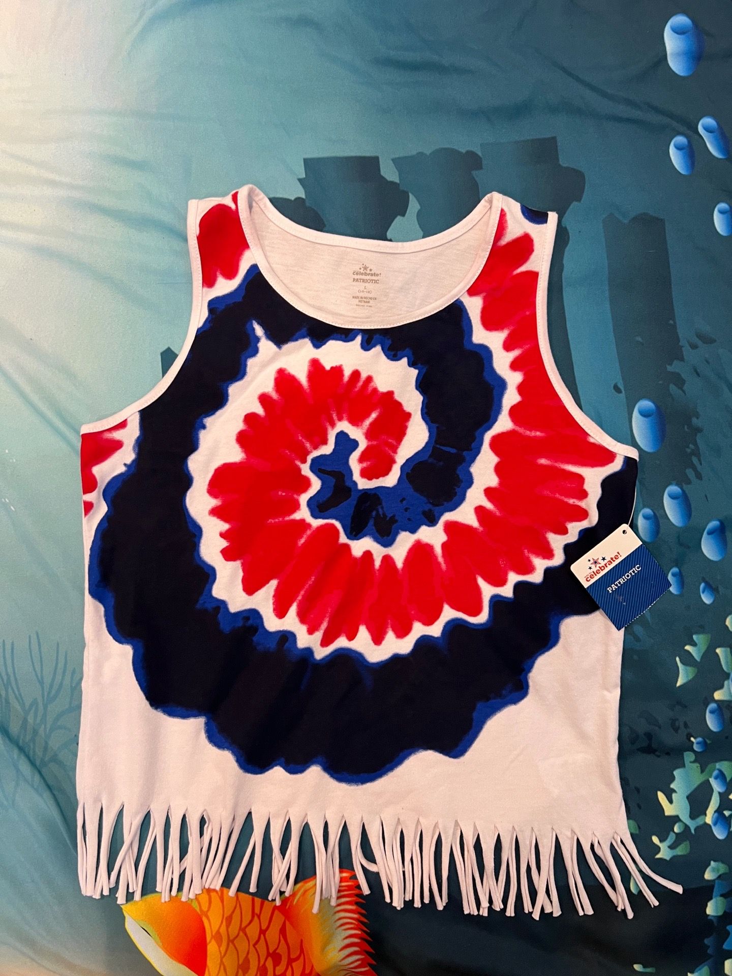 Girls Graphic Tank Size 10/12.