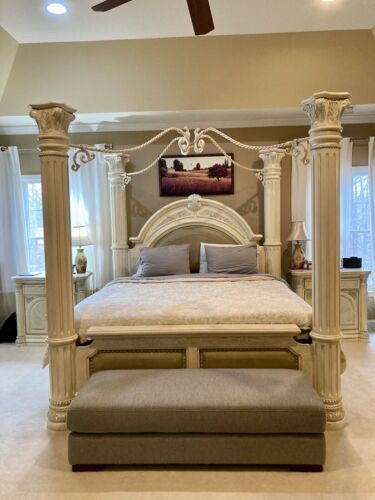 Michael Amini Monte Carlo Snow Bedroom Set