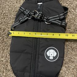 Large Dog Jacket With Built In Harness