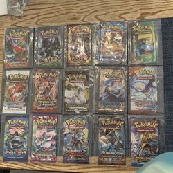 Pokémon Vintage Booster Pack Just The Wrappers (opened But In Mint And NM Condition) Sealed In Team Bags 
