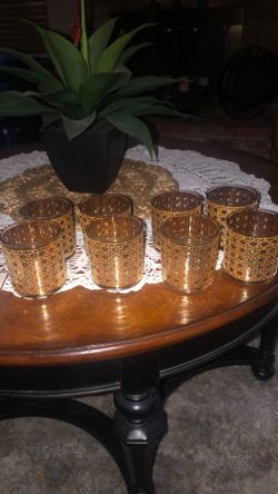 Beautiful drinking glasses. A hit at your holiday party’s
