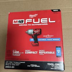 Milwaukee M18 Brushless Cordless 1/2” High Torque Impact Wrench One-key Tool Only 