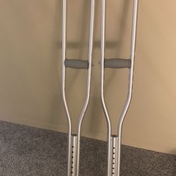 Crutches with Snow spikes for Traction
