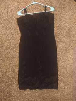 Black lace dress
