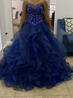 Navy Quinceañera Dress