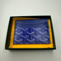 Goyard Card Holder Blue