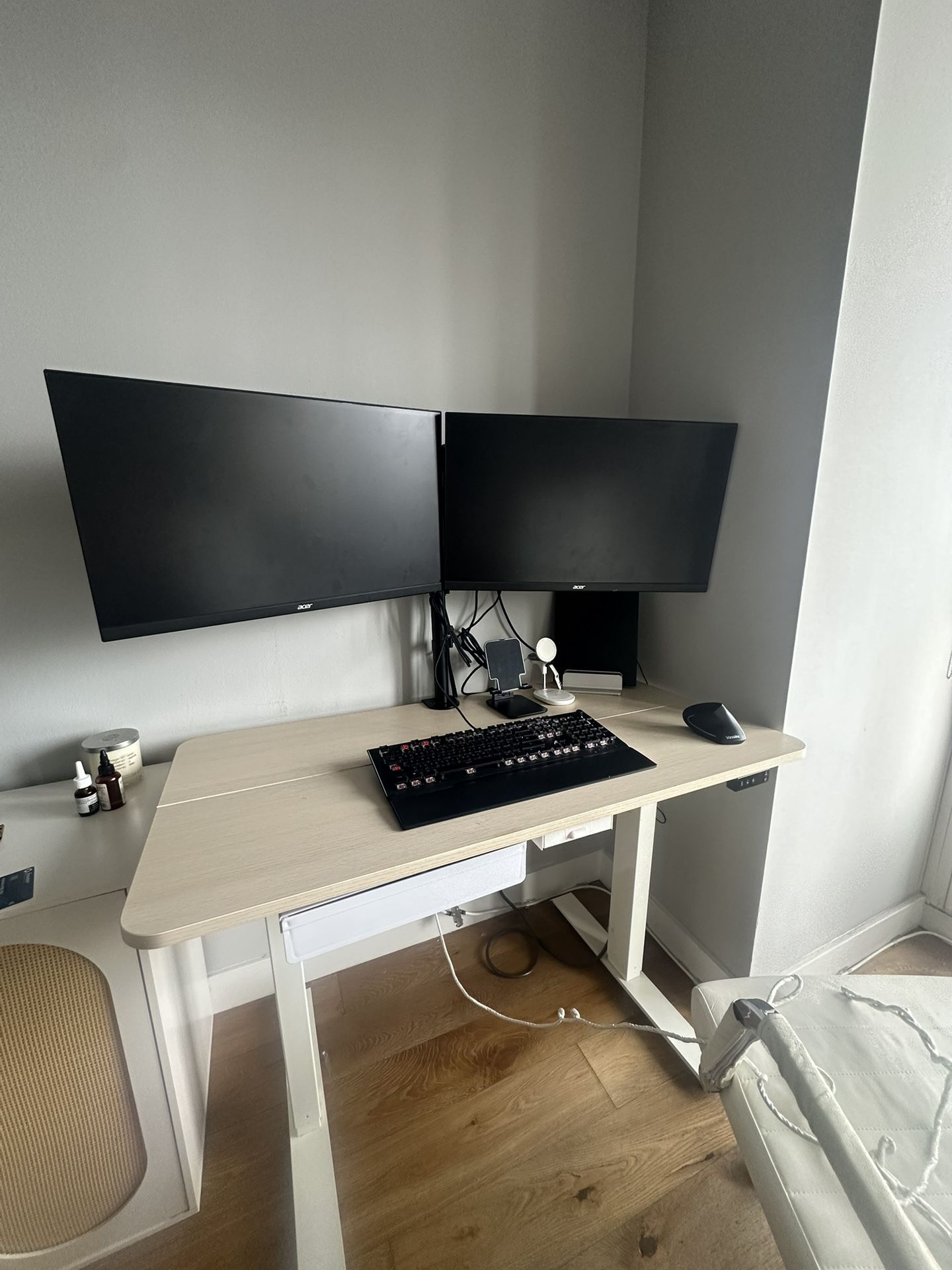 Two 27 Inch Acer Monitors