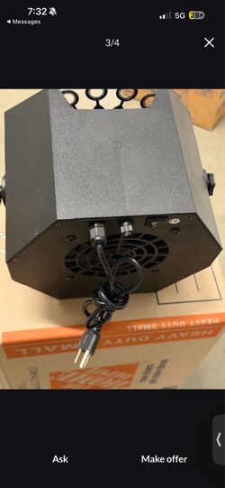 Black automatic bubble machine for parties