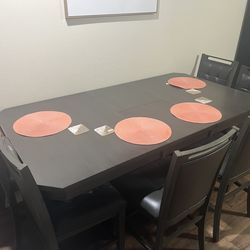 Grey Tall Counter Height Table