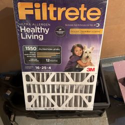 3M Filtrete 16 x 25 x 4 MERV 12 1550 MPR Allergen ,