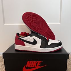 Jordan 1 Low Black Tow Sz 9.5 DS