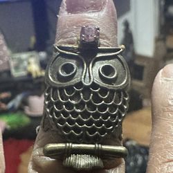 Brass Owl Ring