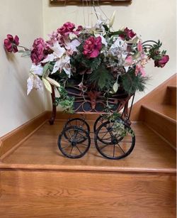 Vintage style Baby Carriage Floral Display