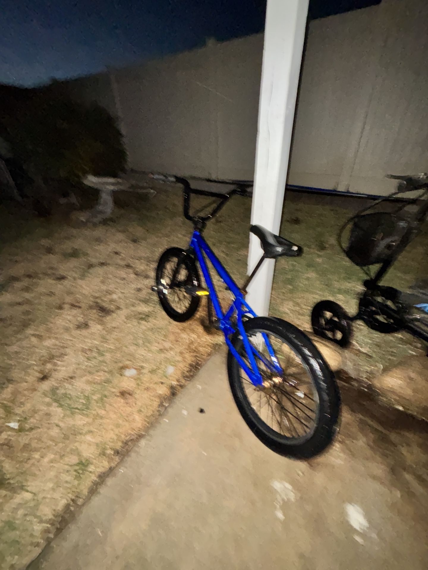 Blue Bmx Bike