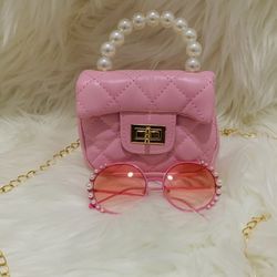 Crossbody Bag And Sunglass For Girl 
