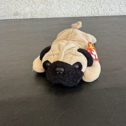 TY Beanie Baby Pug Dog Named Pugsly