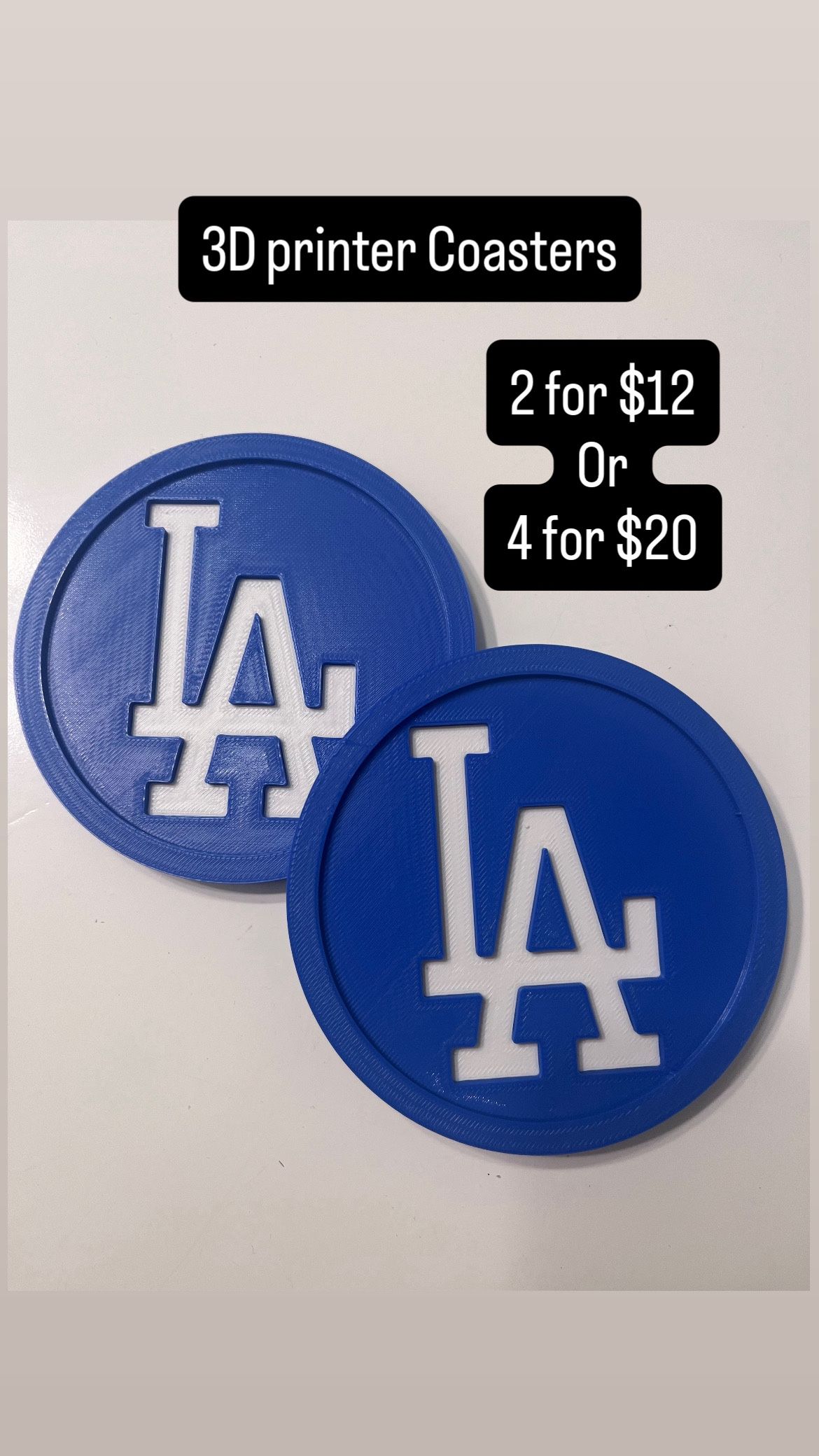 Dodgers coasters