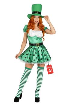 Women's Leprechaun Halloween Costume Set