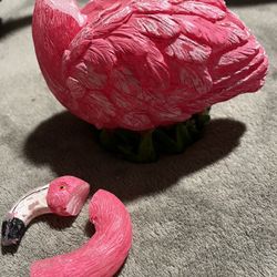 Flamingo Candle. Shipped To Me Broke In Process. New