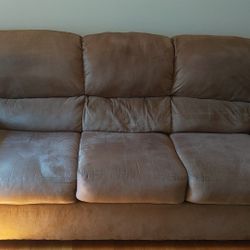 Suede Beige Couch