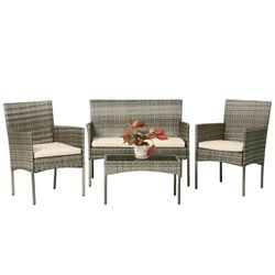 4pc Outdoor Patio Furniture Set 