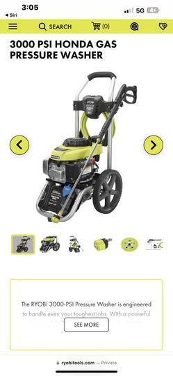 3000 psi pressure, washer, Ryobi ,,,Honda motor