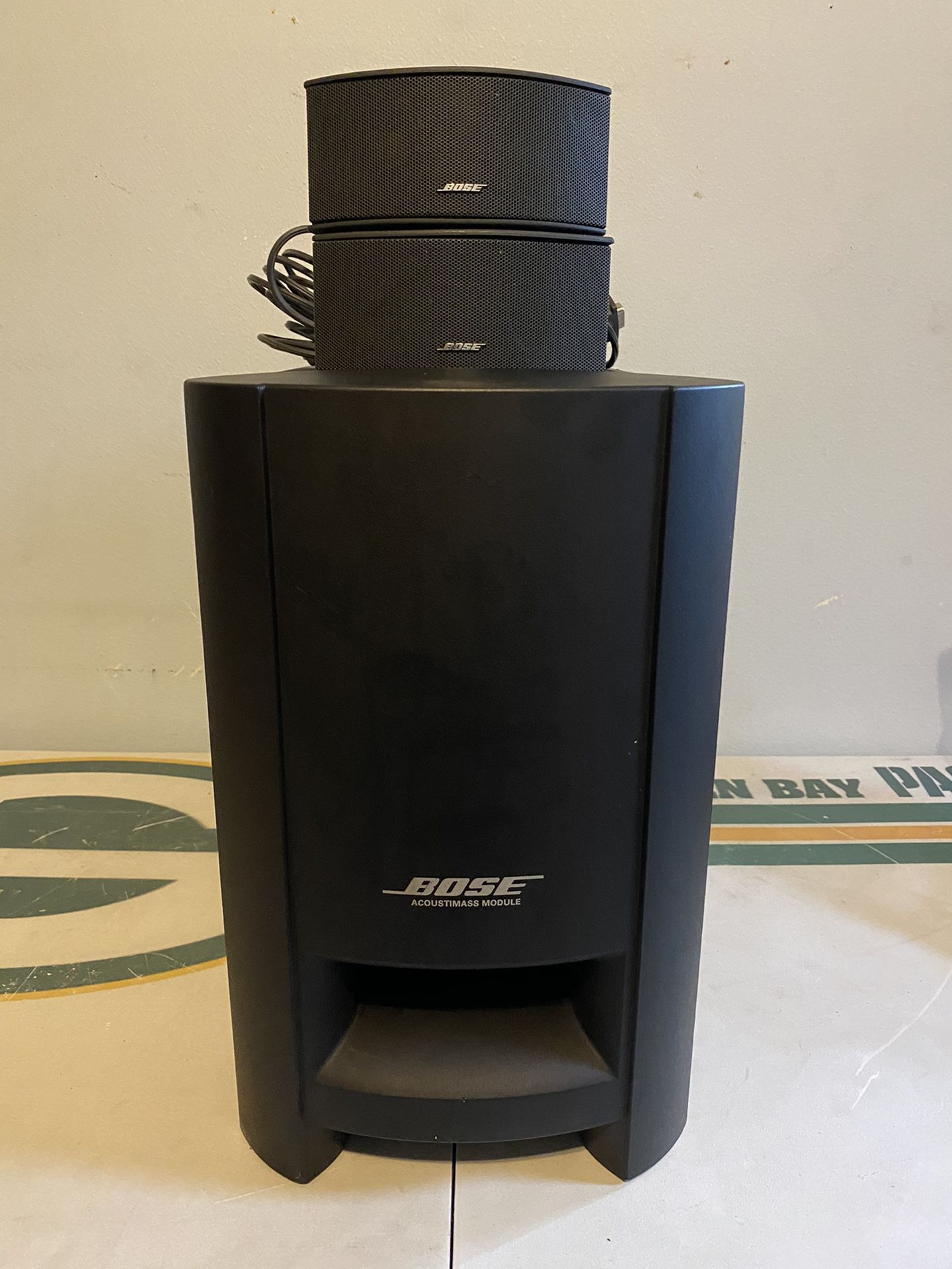 Bose CineMate GS Series II Digital Home Theater Speaker System. Includes Two Bose 321 Cinemate GS Series I II III Speakers with Cables and Bose CineMa
