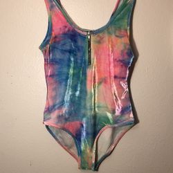 Rainbow Tie dye Body Suit 