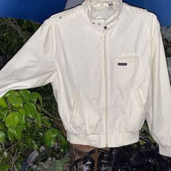 White Sporty Zip Front Jacket Size 42