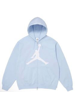 Supreme x Jordan Zip Up Hooded Sweatshirt light blue XL confirmed order