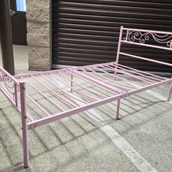 Pink Twin Size Bed Frame