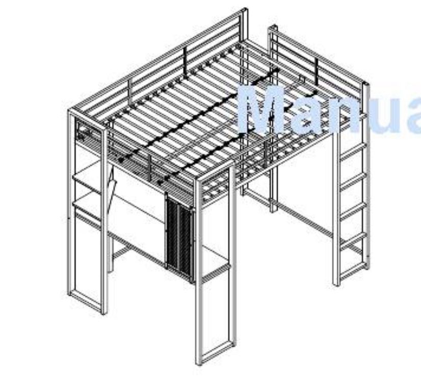 Full Size Lift Bed W/ Desk