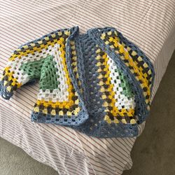 Large size hand knitted cover up