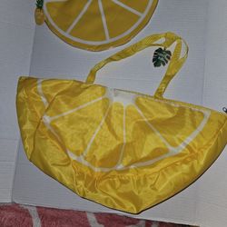 Target Lemon Cooler Bag And Wet Bag