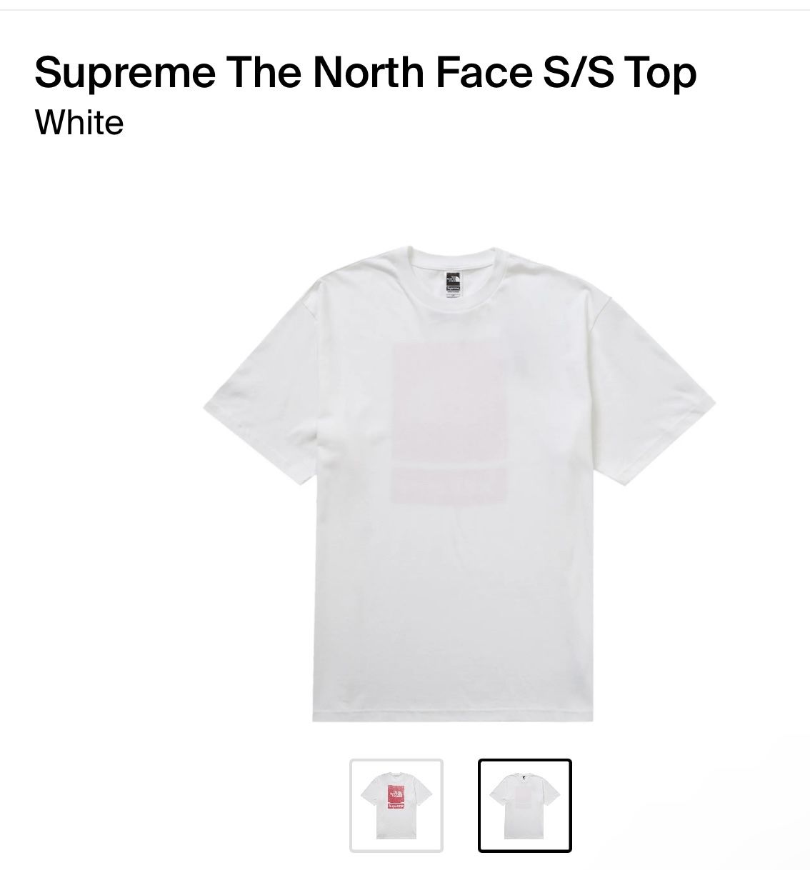 Supreme The North Face S/S Top (Sz. S)