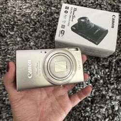 New Canon PowerShot ELPH 360 HS A Digital Camera in Sliver
