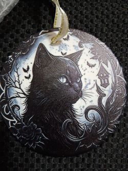 Pagan cats glass ornament (see all images)