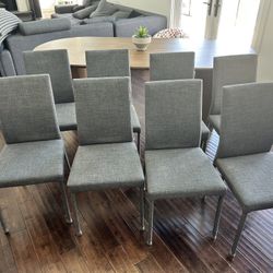 Modern  Dining  Chairs - Set On 8