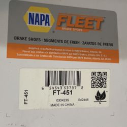 NAPA FT-451 Rear Brake Brand New Still In  GMC C30/C3500 (1 ton), C20/C2500 (3/4 ton), 