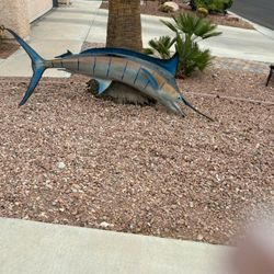 Marlin fish display