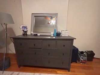 8 Drawer Gray Dresser