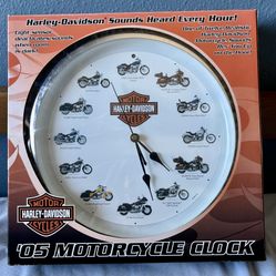 HARLEY-DAVIDSON Motorcycle Clock
